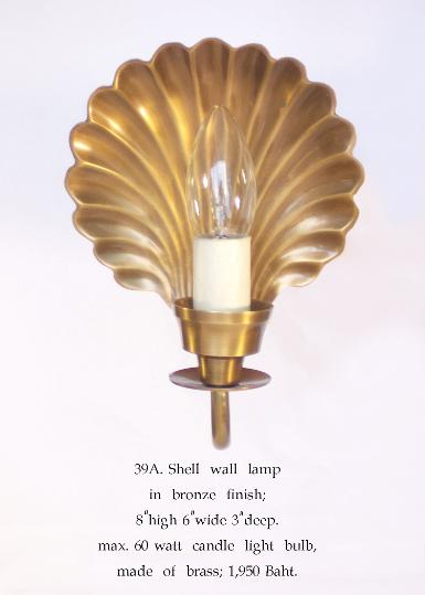 Wall Lamp brass Item Code ELS39